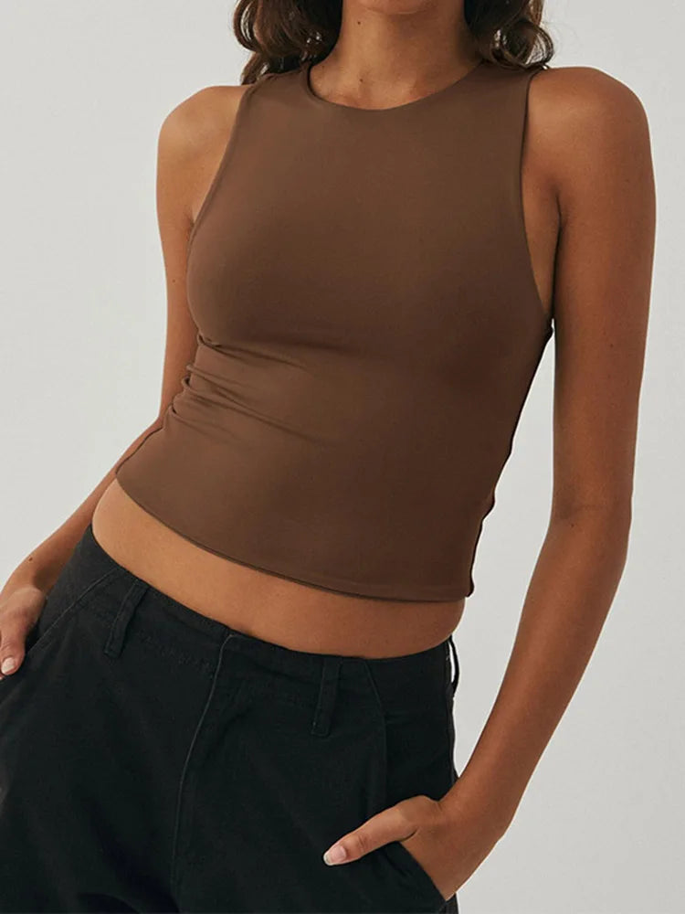 Neck Racerback Top