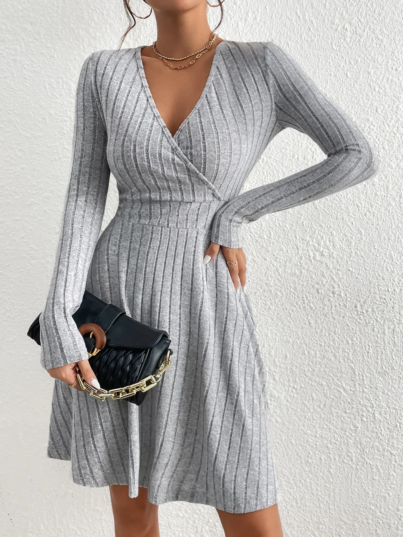 Casual Midi Sweater Dress