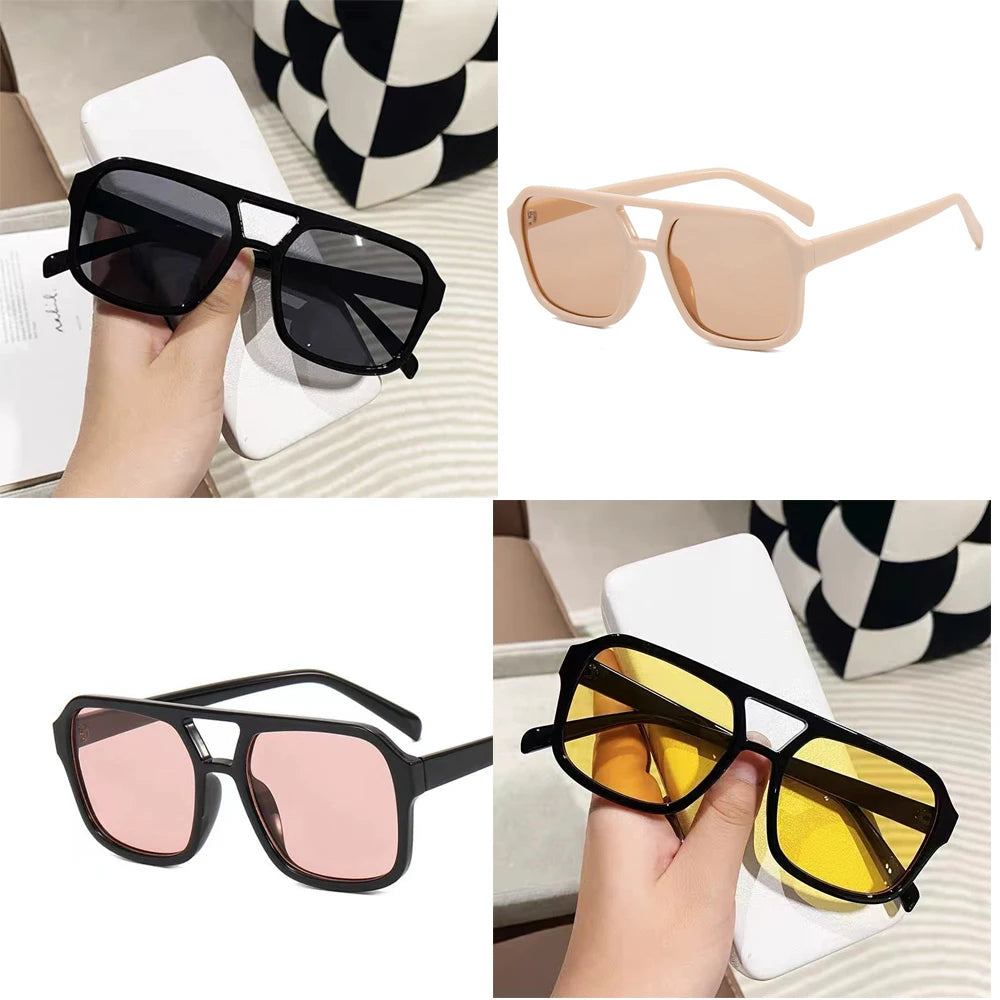 Exaggerated oversize sunglasses