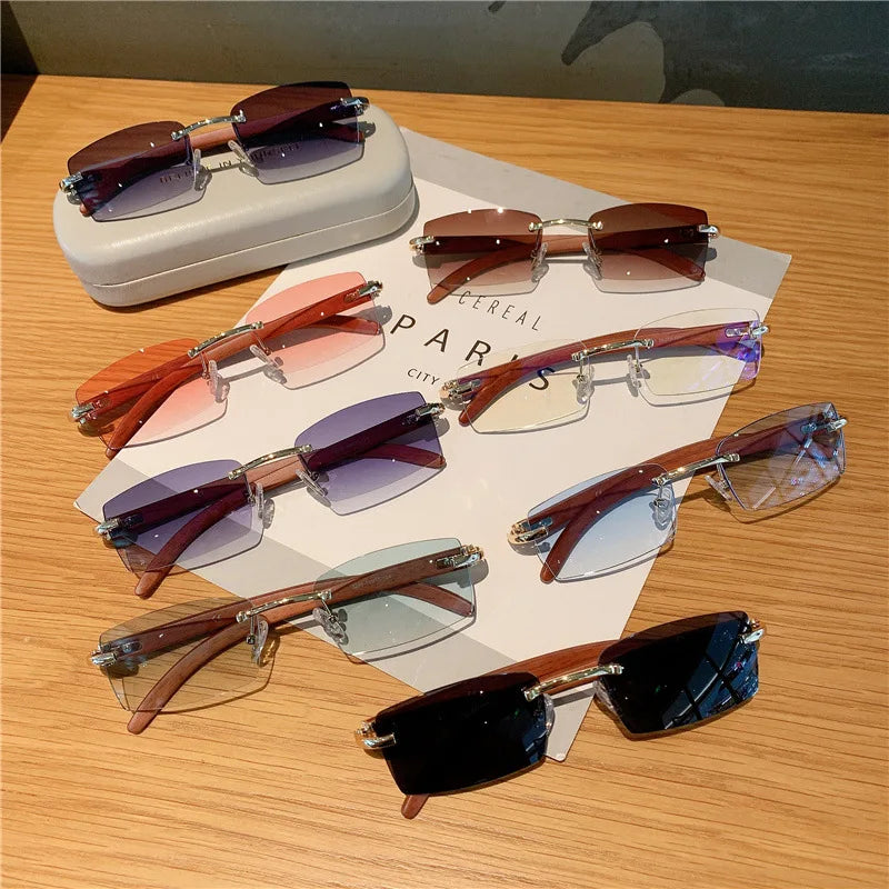 Rimless sunglasses