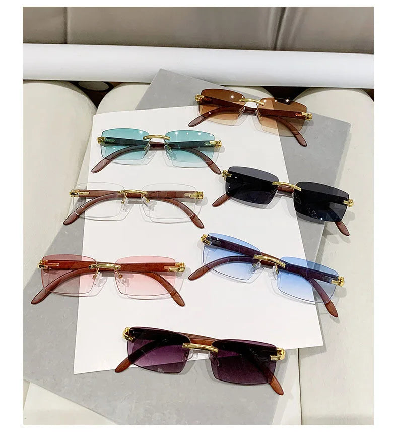 Rimless sunglasses