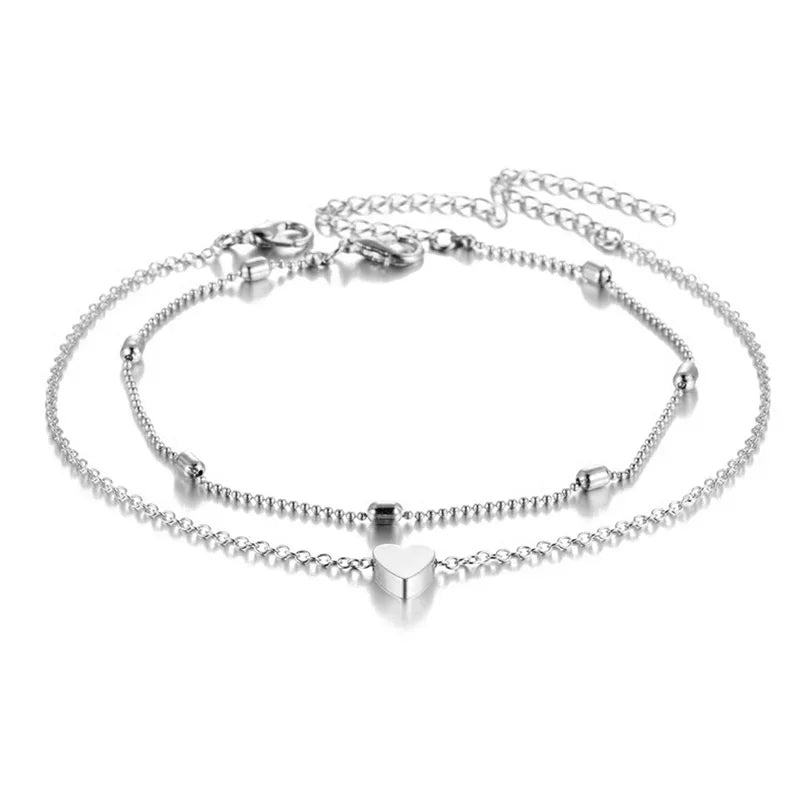 Double-deck  Ankle Bracelet