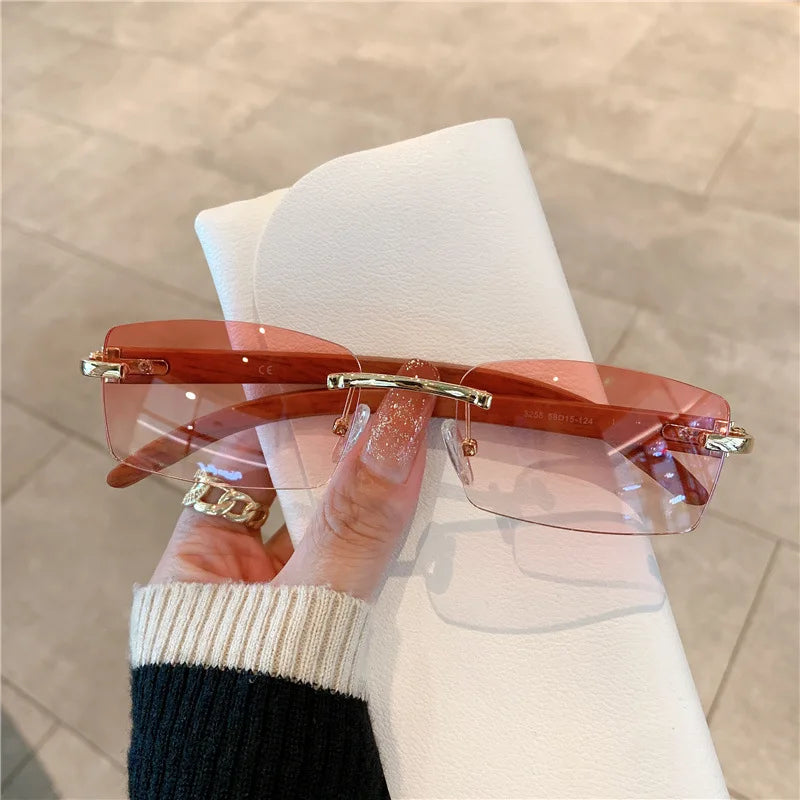 Rimless sunglasses