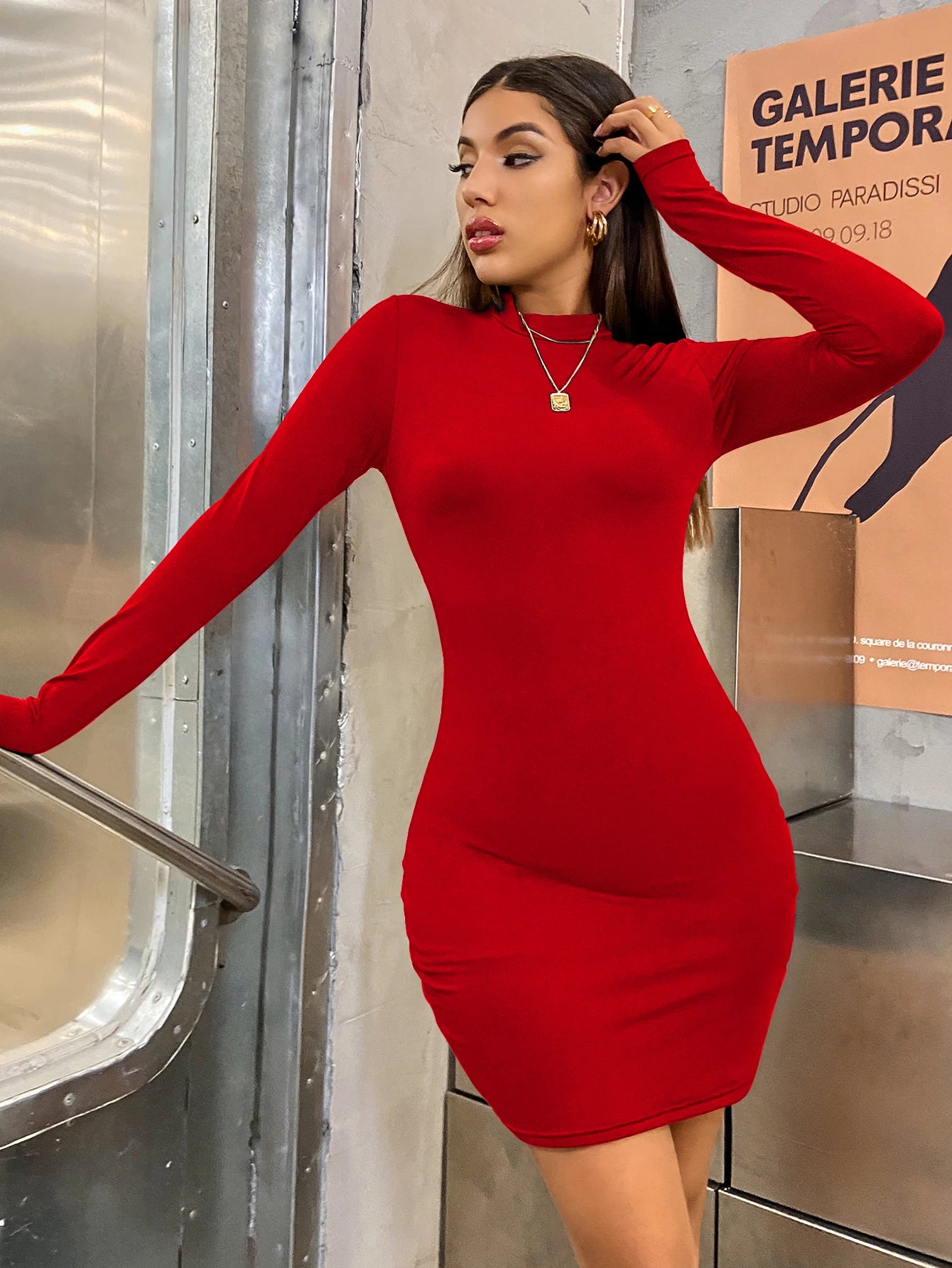 Long Sleeve Slim Bodycon