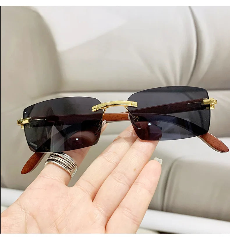 Rimless sunglasses