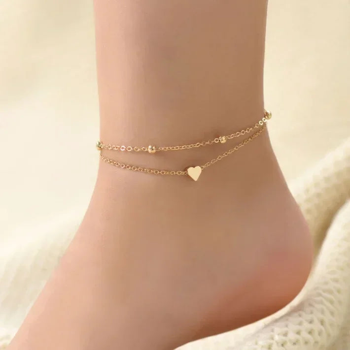 Double-deck  Ankle Bracelet