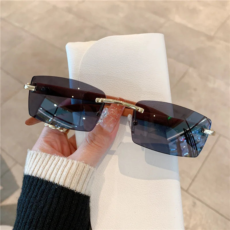 Rimless sunglasses