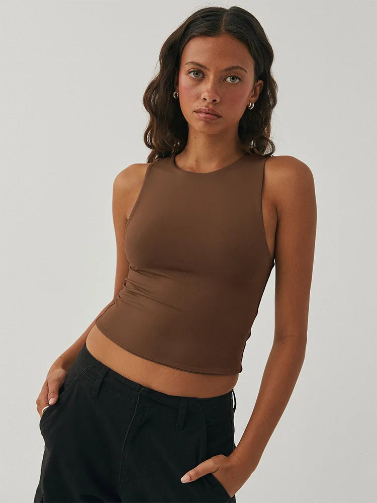 Round Neck Racerback Top