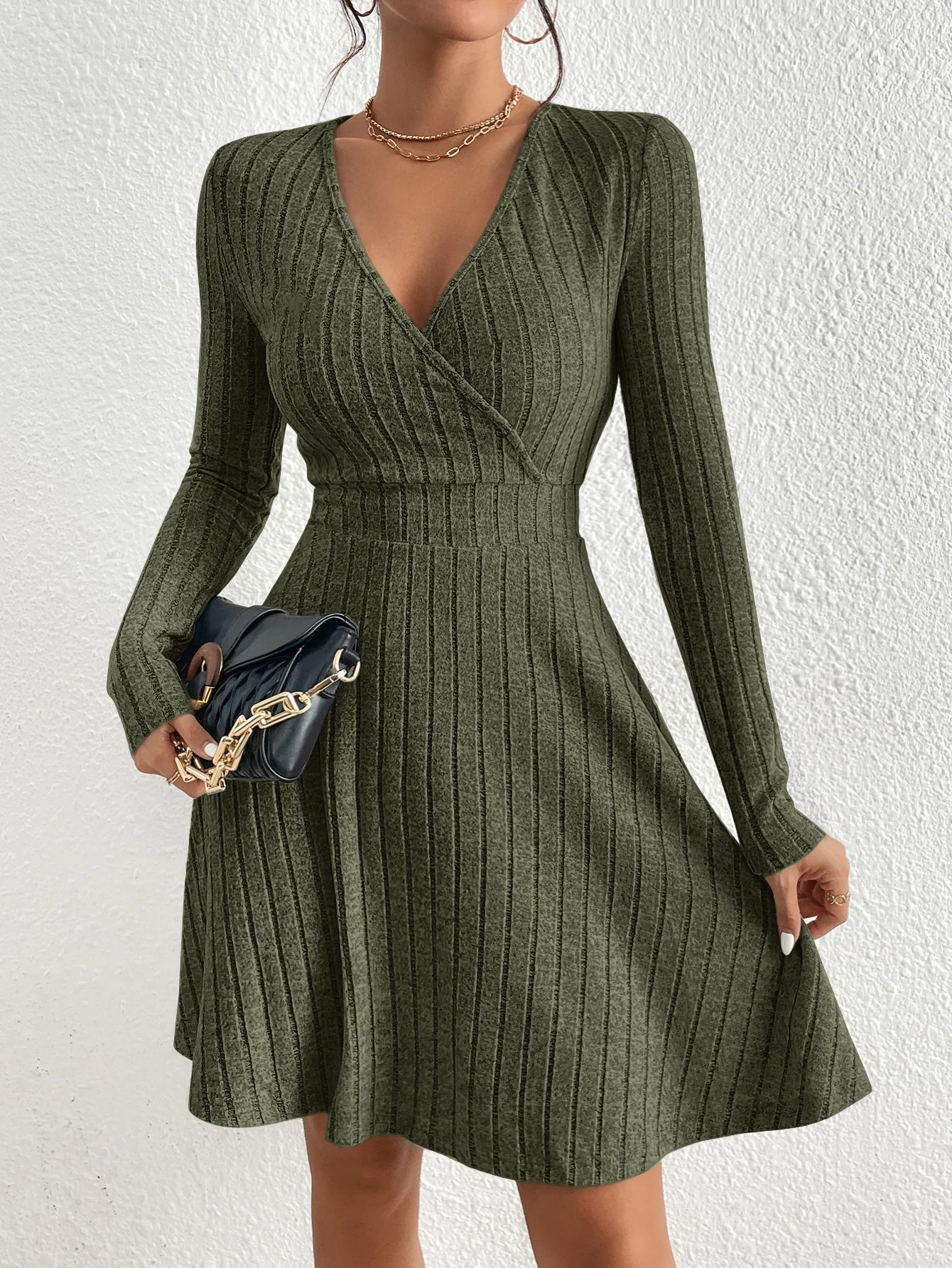 Casual Midi Sweater Dress