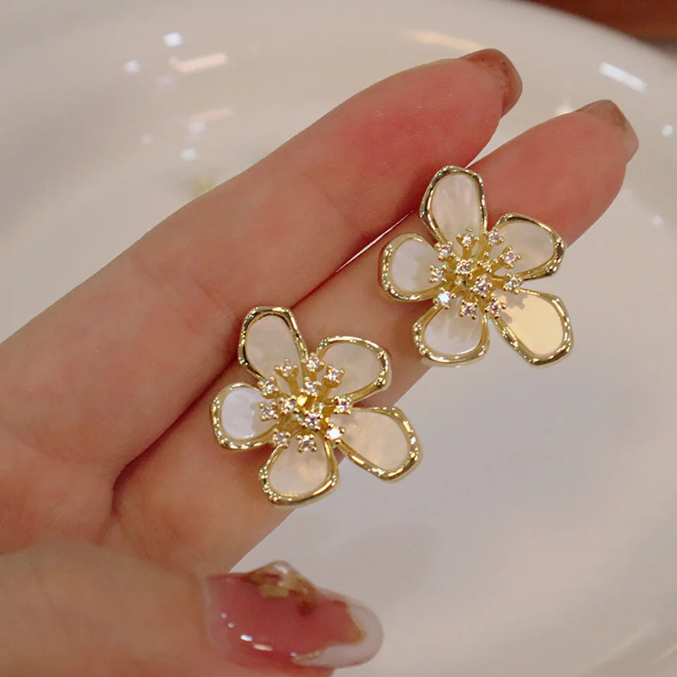 Sweet Flower Stud Earrings