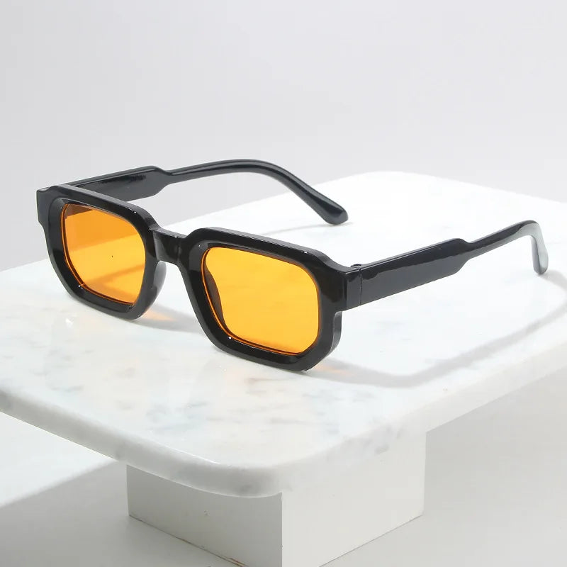 Vintage Men Rectangle Frame Sunglasses