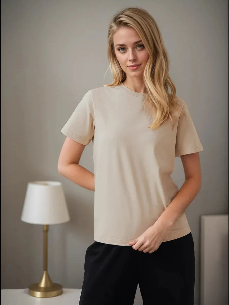 Short Sleeve Loose Tops Shirts