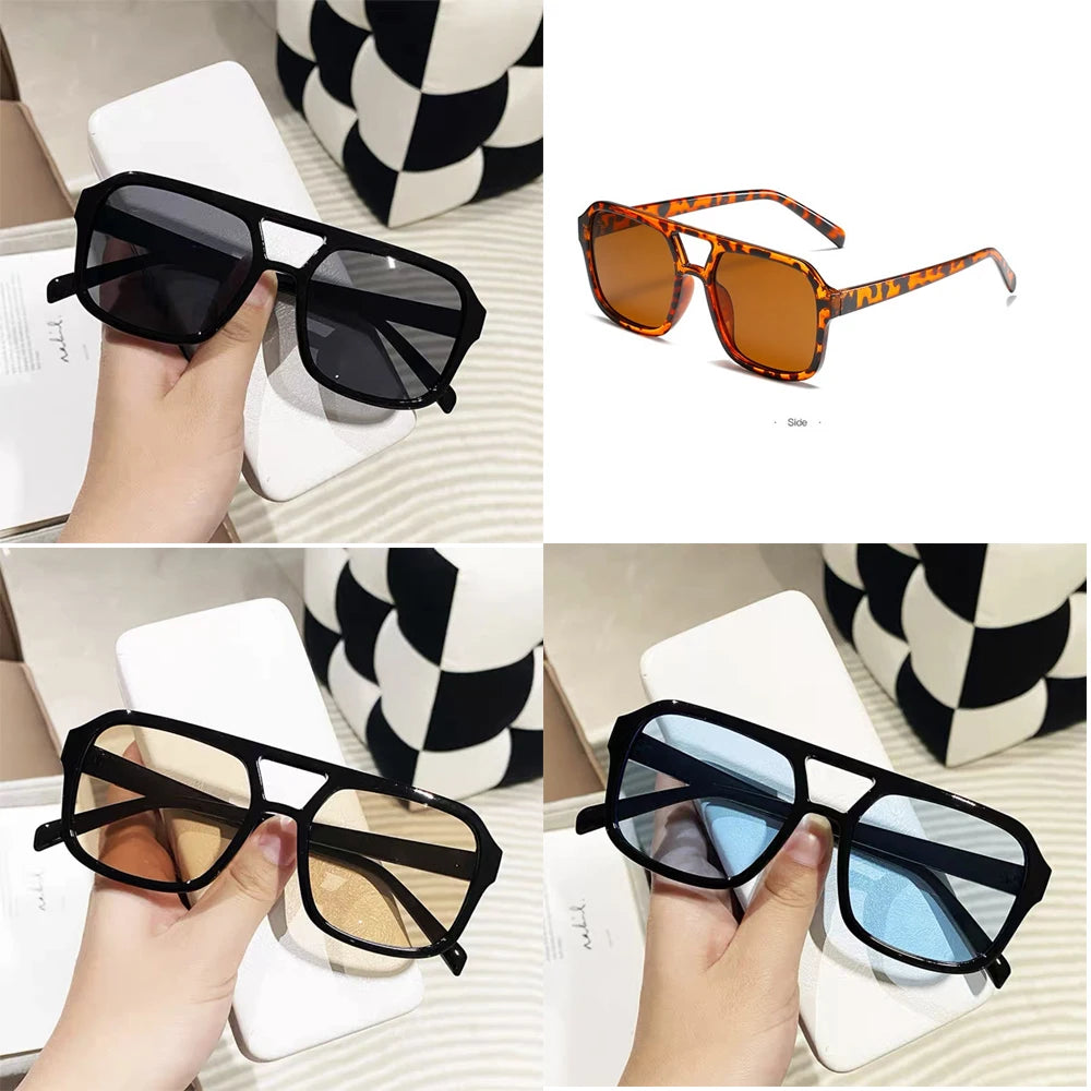 Exaggerated oversize sunglasses