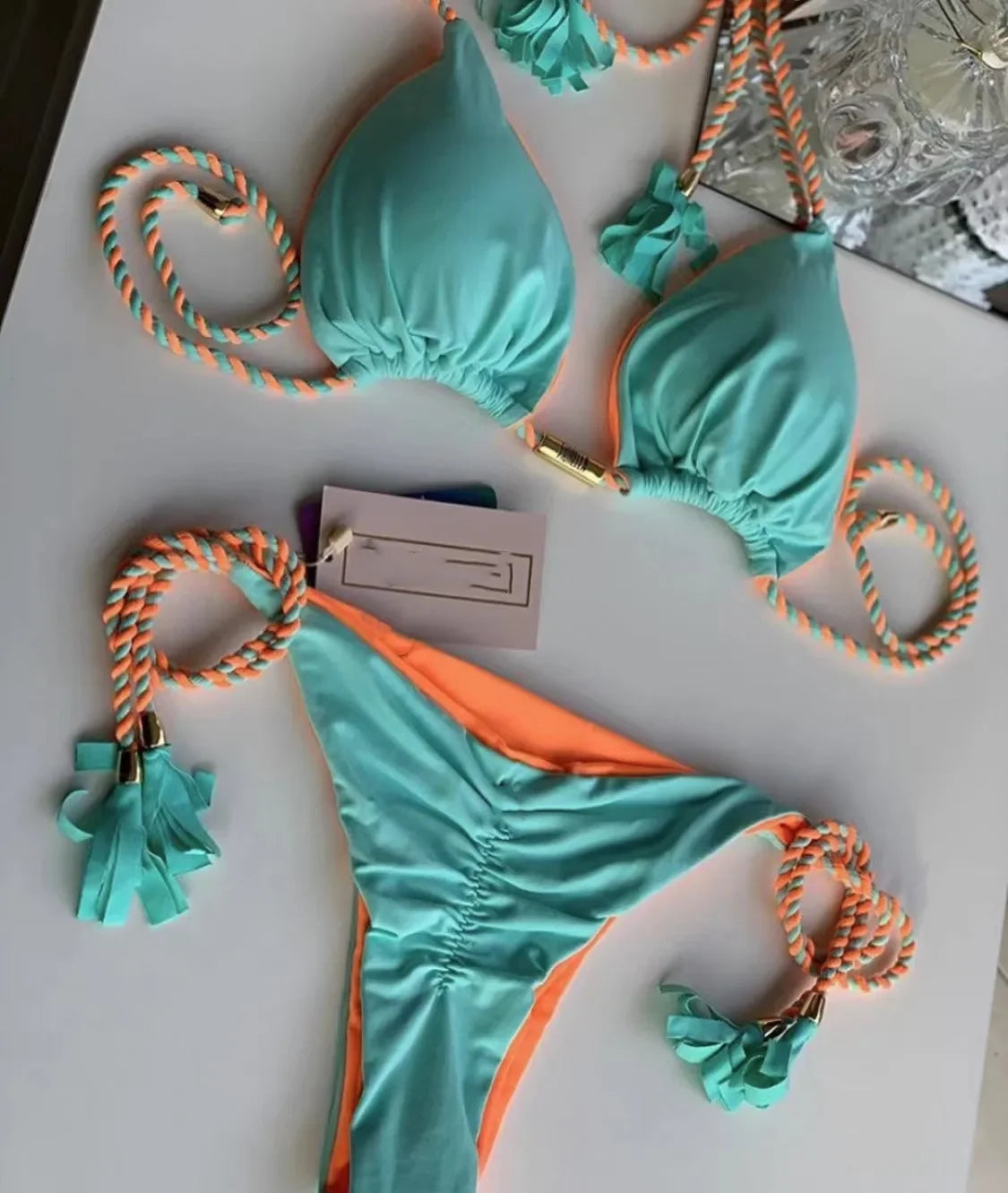 Bikini Backless Rope Triangle