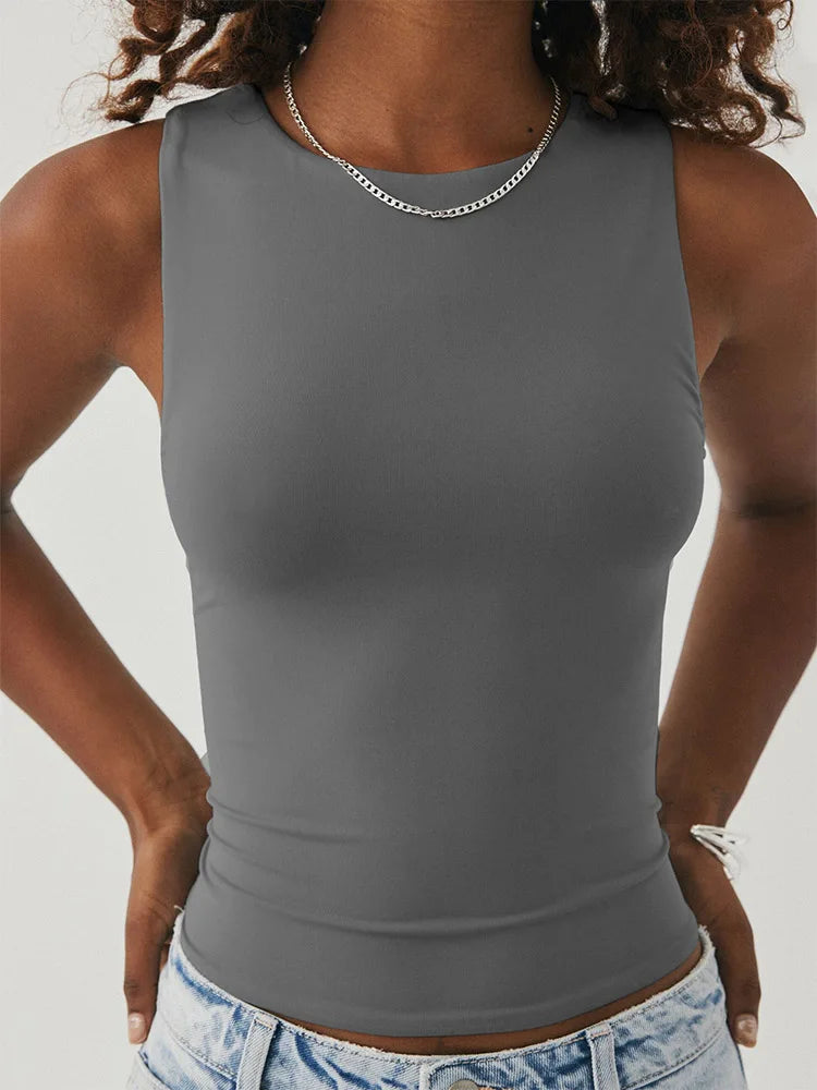 Neck Racerback Top