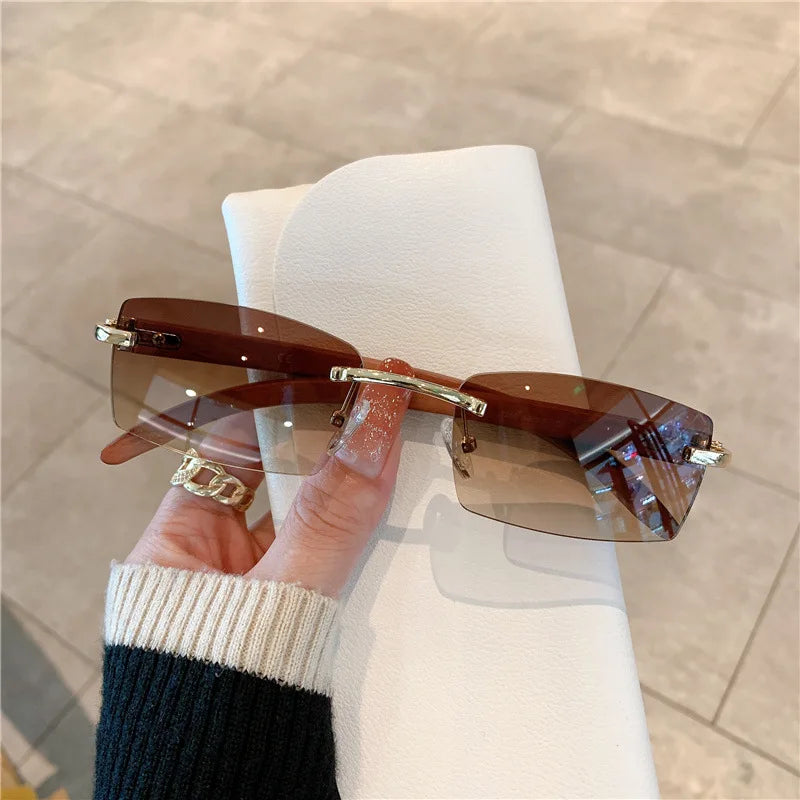 Rimless sunglasses