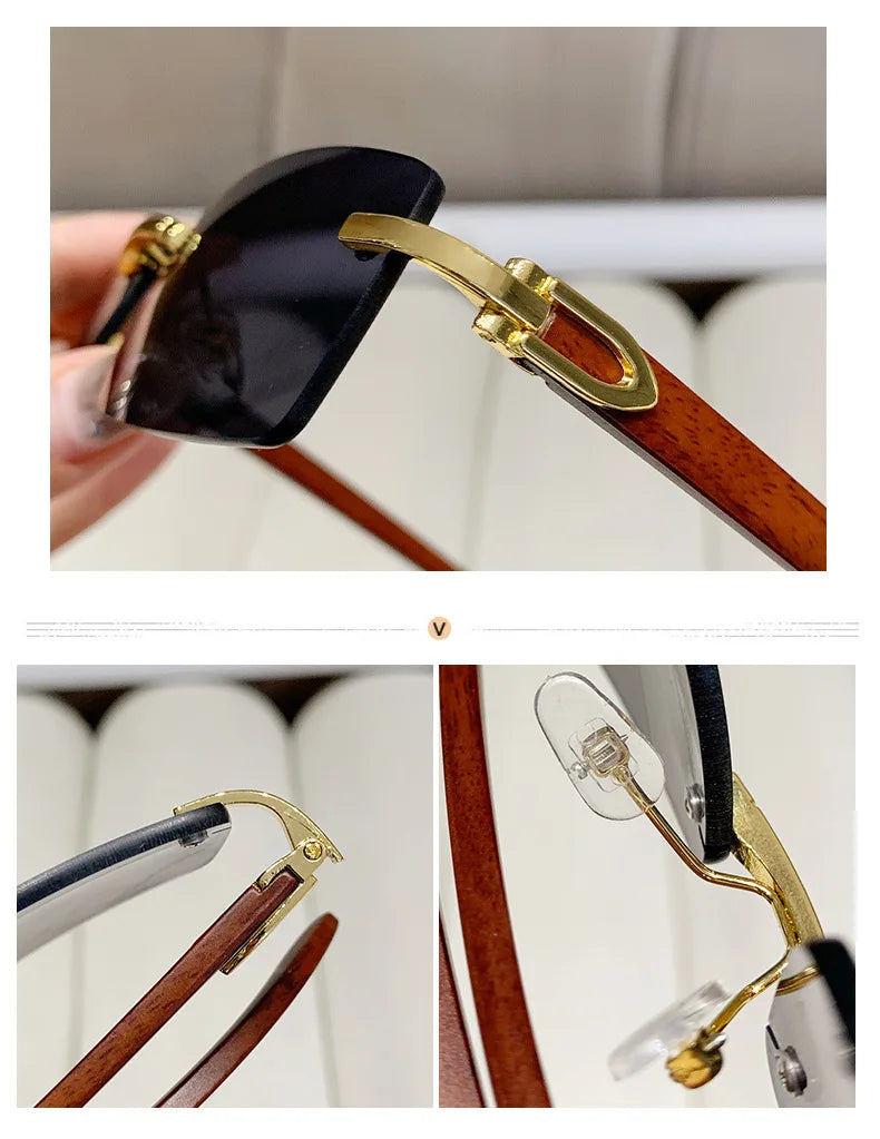 Rimless sunglasses