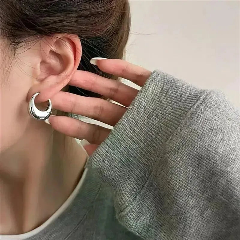 Metal Drop Earrings