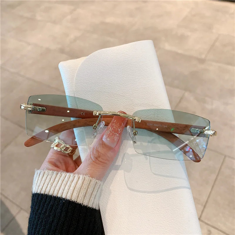 Rimless sunglasses