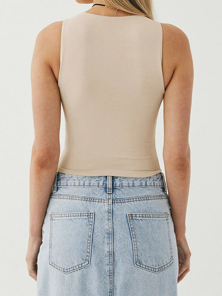 Neck Racerback Top