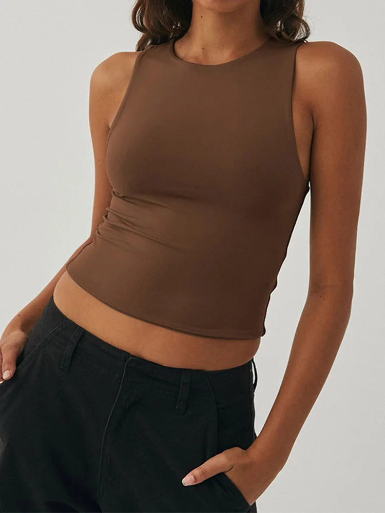 Neck Racerback Top