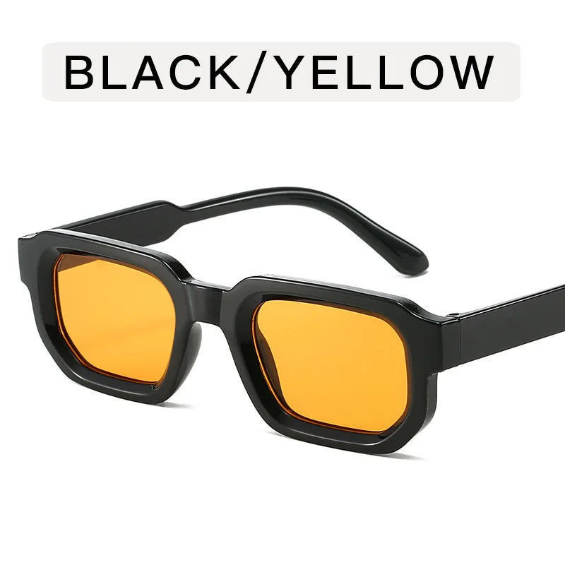 Vintage Men Rectangle Frame Sunglasses