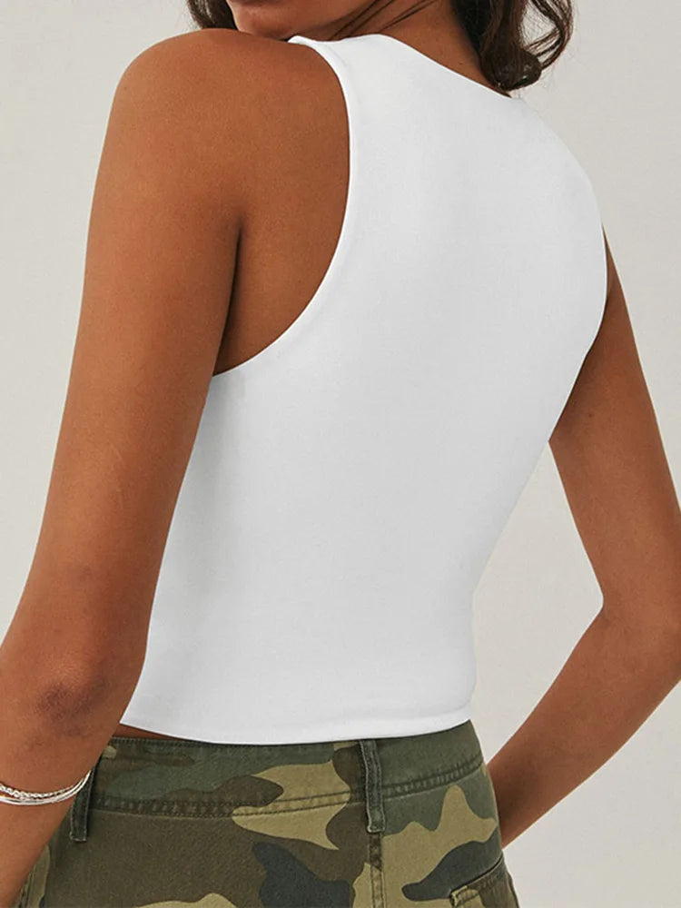 Neck Racerback Top