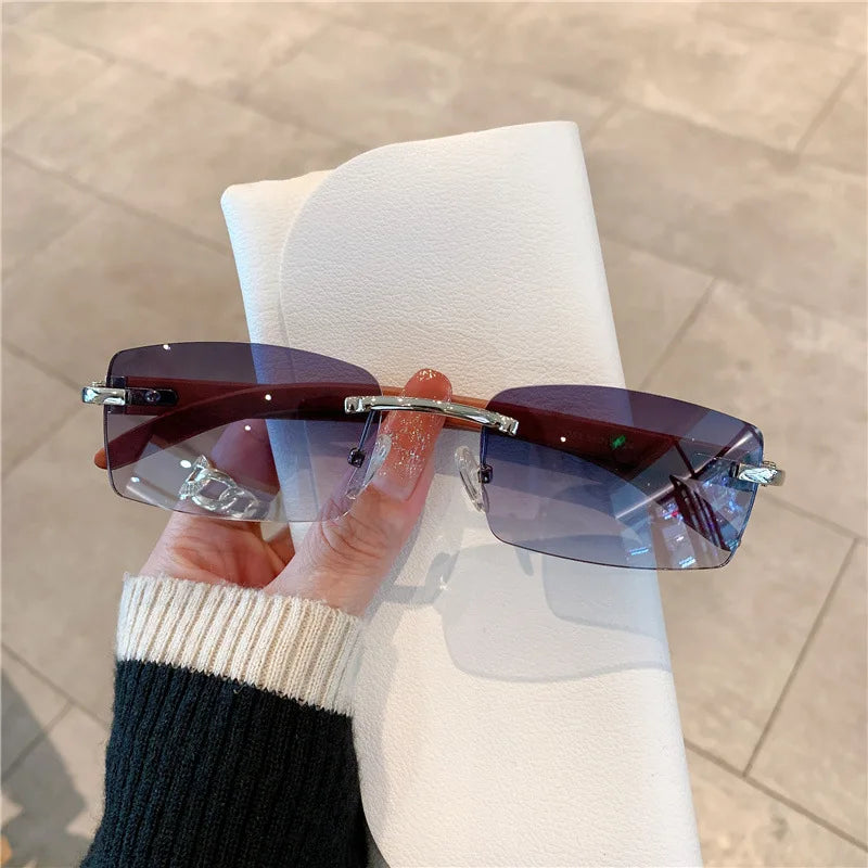 Rimless sunglasses