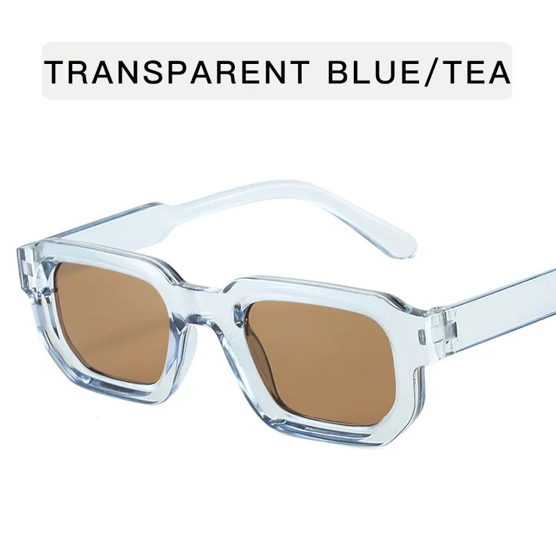 Vintage Men Rectangle Frame Sunglasses