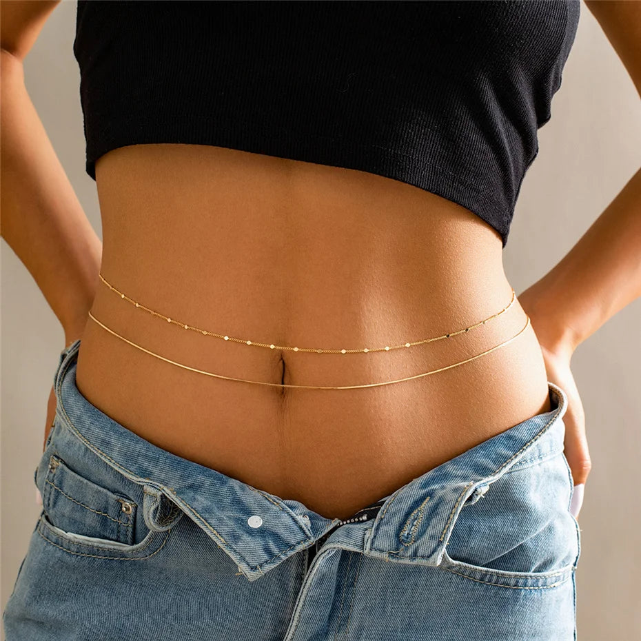 Rhinestone Belly Body chain